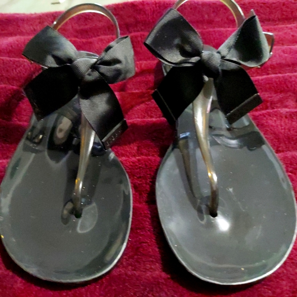 BCBG Smoke Jelly Sandals